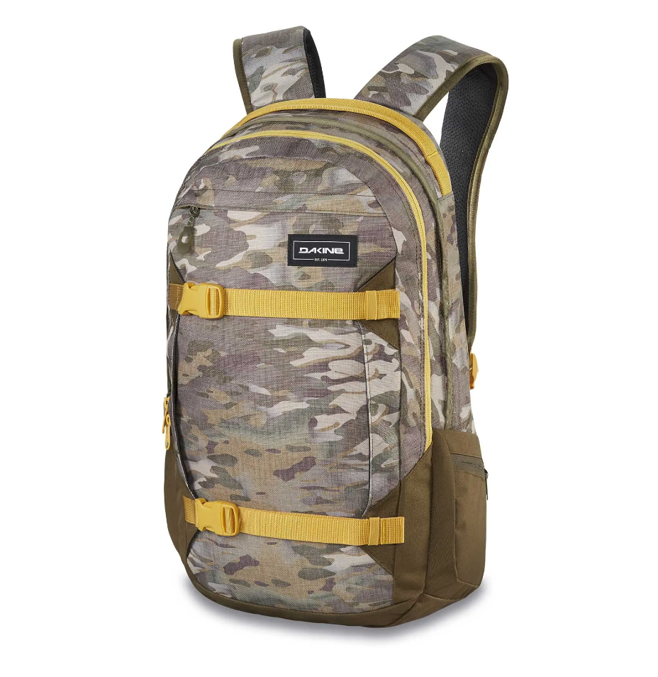 Dakine Mission 25L Snowboard Bag/Skateboard Backpack/Snow Pack (VINTAGE CAMO)
