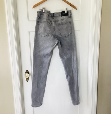 Light Gray Men s Express Jeans 30x34 slim stretch casual everyday modern urban