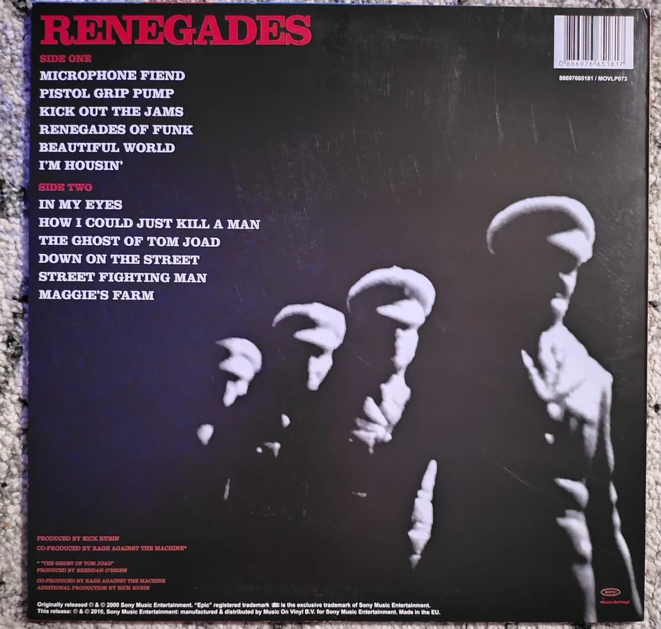Rage Against The Machine- Renegades VINYL LP, Repress 180g (2010) Europe Press - Image 2 of 4