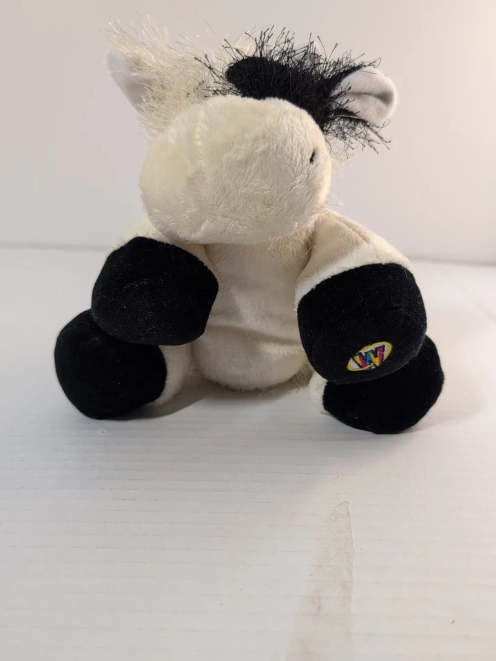 Classic Webkinz BLACK & WHITE COW GANZ HM003 Plush Stuffed Animal NO CODE - Image 2 of 4