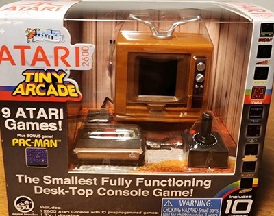 BRAND NEW Worlds Smallest Atari 2600 Tiny Arcade INCLUDES 9 games 