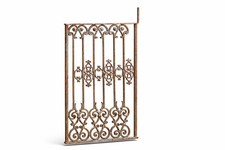 Antikes Türgitter Fenstergitter Gusseisen Frankreich Brocante Gartendeko H 55 cm