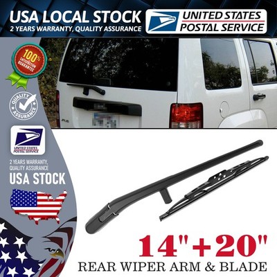 20''+14'' Highly clean Rear Window durable Rear Windshield Wiper Arm & Blade KIT