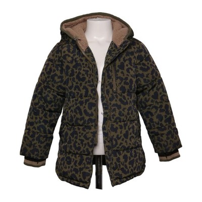 Name It, Winterjacke, Mädchen, Größe: 104/110, Grün/Schwarz, Polyester #tUN