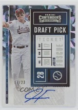 2020 Contenders Draft Pick 2 Cracked Ice Ticket 17/23 Justin Foscue Auto 1b8