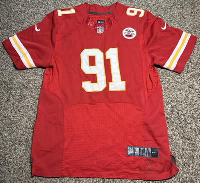 Kansas City Chiefs Nike On Field Jersey NFL Tamba Hali #91 Red Home Jersey (44)