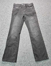 Old Navy straight leg black denim jeans boys/teens size 12