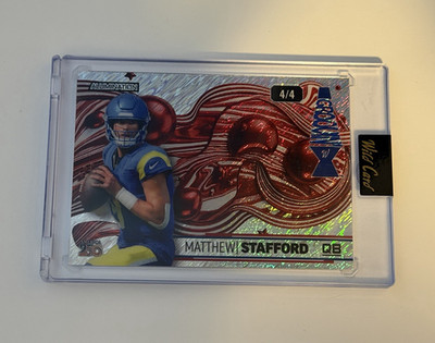 Wild Card 2026 Alumination Matthew Stafford Football Card AG-MS Serial #4/4