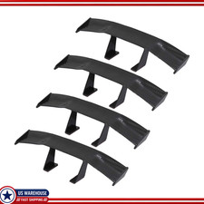 Universal Car Mini Spoiler Wing 4pcs Black Carbon Fiber Texture Non-perforated Universal Car Mini Spoiler Wing 4pcs Black Carbon Fiber Texture Non-perforated