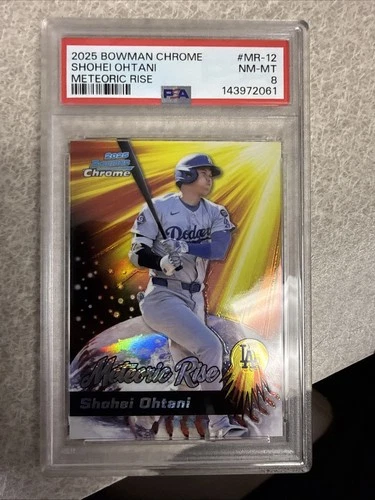 2025 Bowman Chrome Shohei Ohtani Meteoric Rise #MR-12 PSA 8🔥🔥💥💥💥