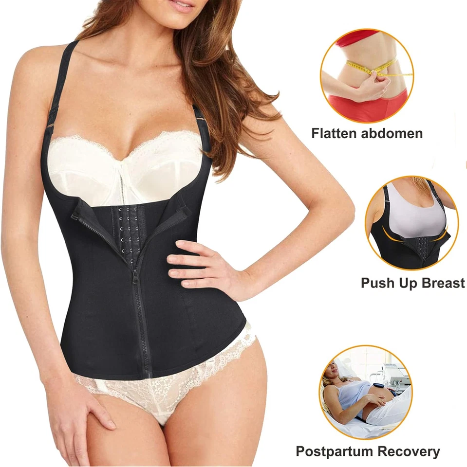 Donna Corsetto Vita Dimagrante Body Modellante Cintura Intimo Shaper Training Ve - Immagine 4 di 4