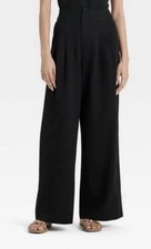 a new day highest rise relaxed hip  Thigh Trousers Pants Black size 4 NWT