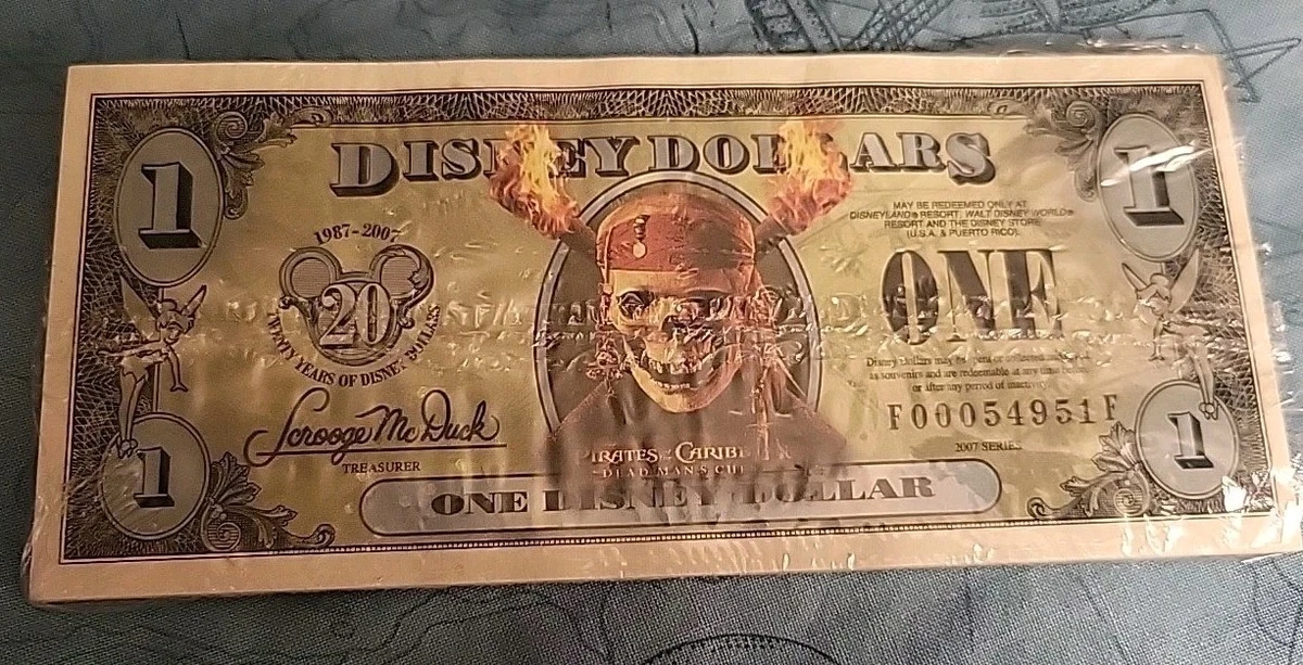 ディズニー ダラー パイレーツ・オブ・カリビアン Pirates of the Caribbean Disney Dollars (1968-Now) for sale | eBay