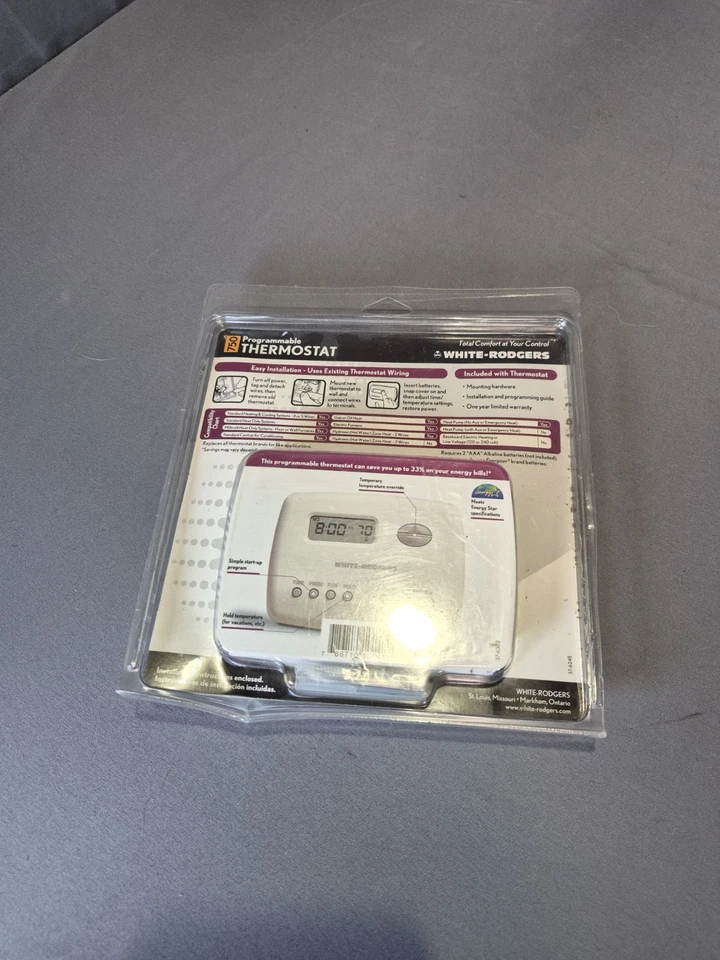 White-Rodgers 750 Programmable Thermostat Weekends/Weekdays - Image 4 of 4