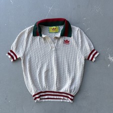 adidas x Gucci  Knitted Polo Shirt - Women's Size M Made In Italy