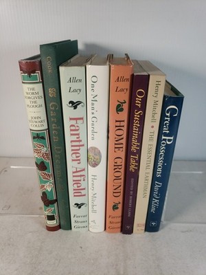 Garden, Farming, Land (8 Book Lot) Amish Farmer, Earthman, Gardening