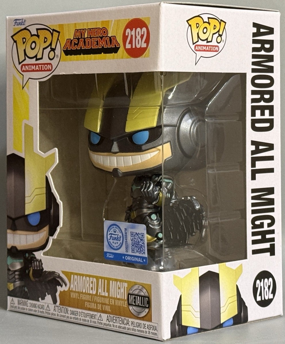 Funko Pop! My Hero Academia Armored All Might (Metallic) #2182 | eBay