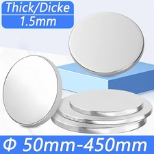 Stainless Steel Discs Metal Flat Circle 50mm 100mm - 450mm Diameter 1.5mm Thick