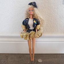  12290 Barbie VINTAGE 1994 Talking SUPER TALK Doll in Denim Outfit WORKS
