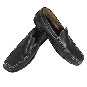 Geox Respira Mens Black Leather Loafers Driving Shoes EU 43 U1144V Slip On Geox | Shoes | Geox Respira Driving Loafers Black Leather  main image 4