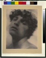 Youth with laurel wreath,face,1907,Fred Holland Day,Photographer,Giancola