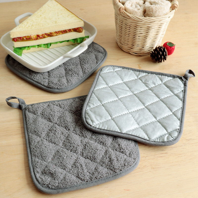 6-Pack Potholders Cotton Kitchen Everyday Basic Terry Heat Resistant Pot Holder