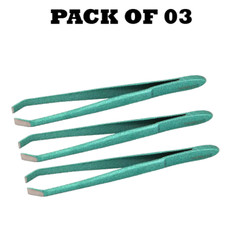 Pack of 03 Forgica Professional Stainless Steel Tweezers