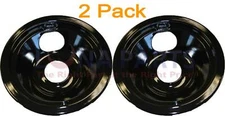 2 Pack Frigidaire Stove Range Cooktop 6" Black Porcelain Burner Drip 5303310296