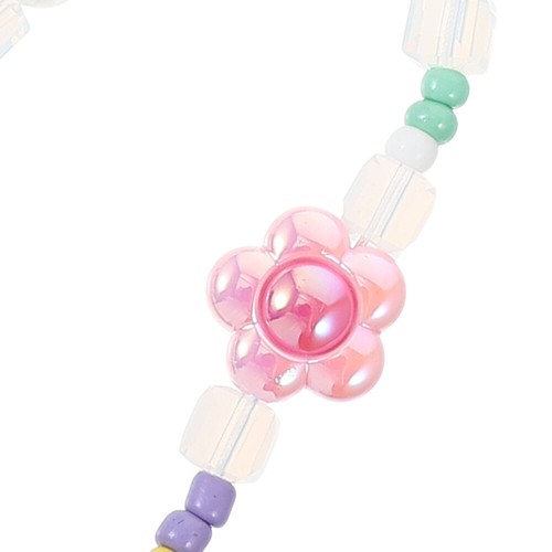 Flower Mobile Phone Charm Miss Beaded Wrist Strap Colorful Lanyard - 第 12/12 張圖片