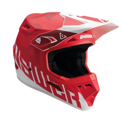 Answer 447750 Red/White Youth Large AR1 V2 Bold Helmet