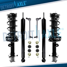 Front Struts w / Coil Spring Rear Shocks Sway Bar Links for 2007-2012 Acura RDX