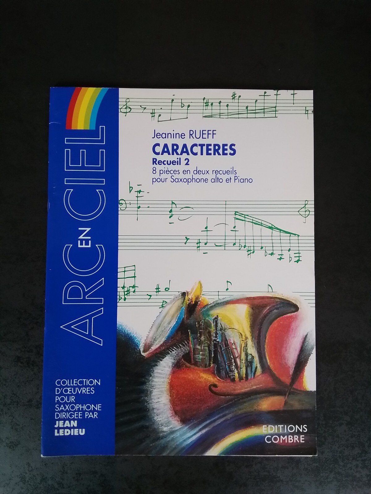 Partition Jeanine Rueff Caractères 2 saxophone alto morceau examen conservatoire
