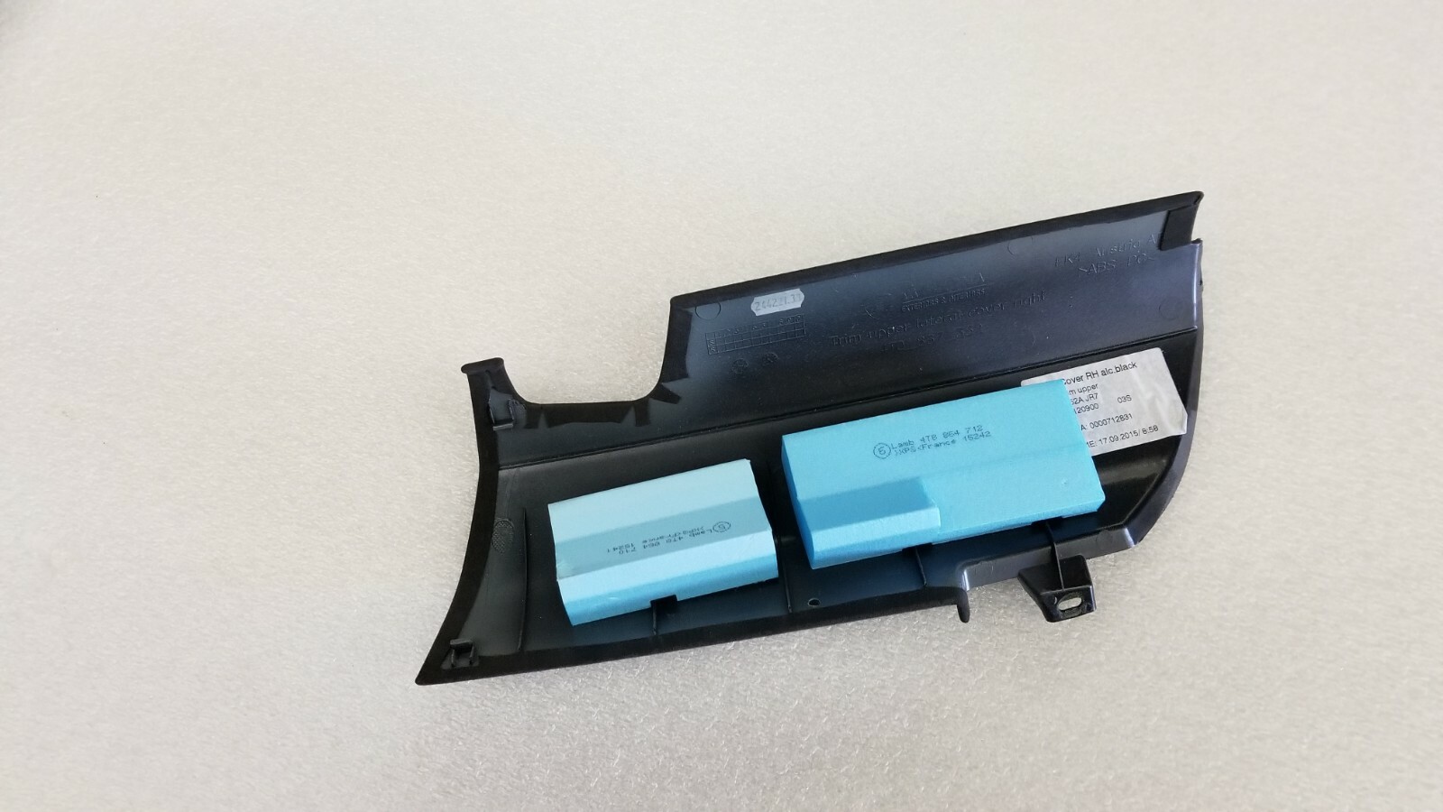LAMBORGHINI HURACAN UPPER RIGHT SIDE INTERIOR A-PILLAR OEM 4T0867352A