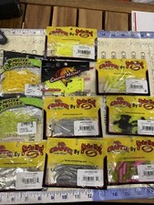 10X Mix Lot Strike King Panfish Mr Crappie Curly Tail Grub Fishing Lures