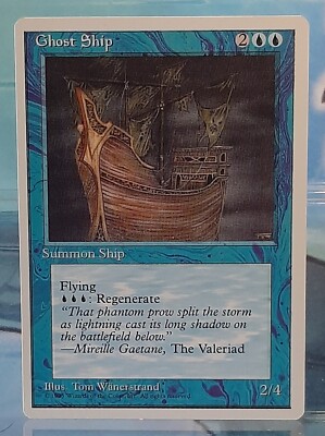 Magic Vintage - Ghost Ship / Geisterschiff - Uc Beschwörung - 4.Edition - EN/NM