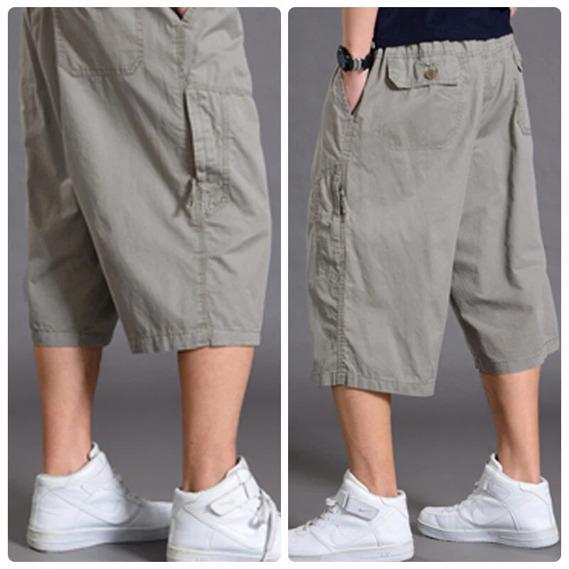 Mens Casual Cargo Jogger Mens Cargo Shorts Solid Cotton, Knee Length, Loose  Fit, Comfortable Summer Short For Male Pantalon Hombre From Cinda02, $19.2  | DHgate.Com