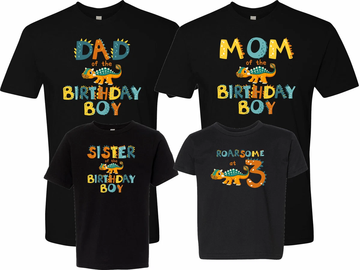 Dinosaur birthday sales shirt 3