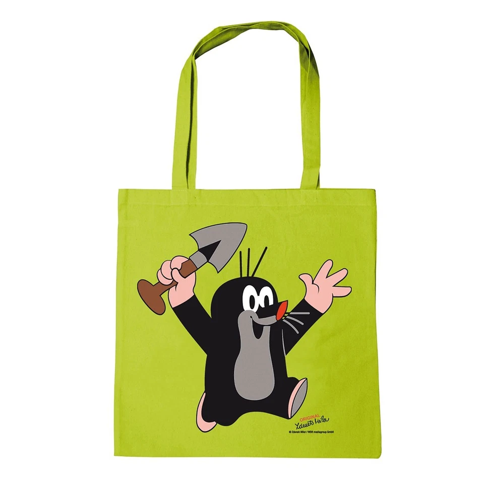 Logoshirt® TV Krtek Der kleine Maulwurf Juhu Baumwolltasche Stofftasche Motiv