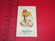 2013 ALLEN & GINTER Ryan LUDWICK Mini Red SP/25 Cincinnati REDS - UNLV Rebels