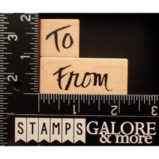PSX Rubber Stamps A-2512 TO C-2508 FROM PRESENT GIFTS WORDS 1611