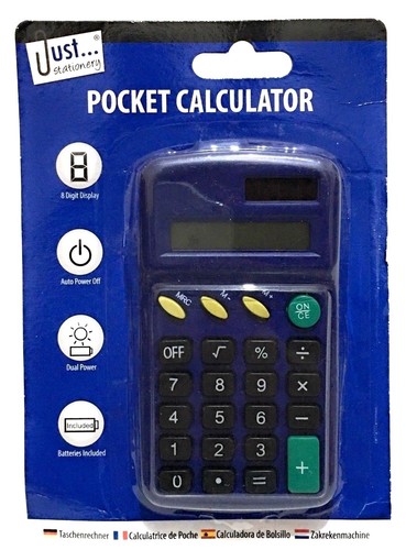 Pocket Size Calculator Handy Size 8 Digit Display For School Office and Home. - Picture 5 of 6