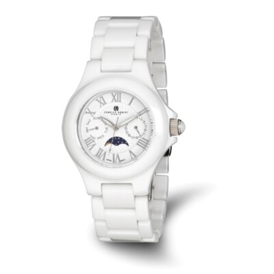 Charles Hubert Ladies Chrome Finish White Dial Quartz Watch Charles Hubert Gold-finish White Dial Quartz Watch - 13P3BA  main image 2