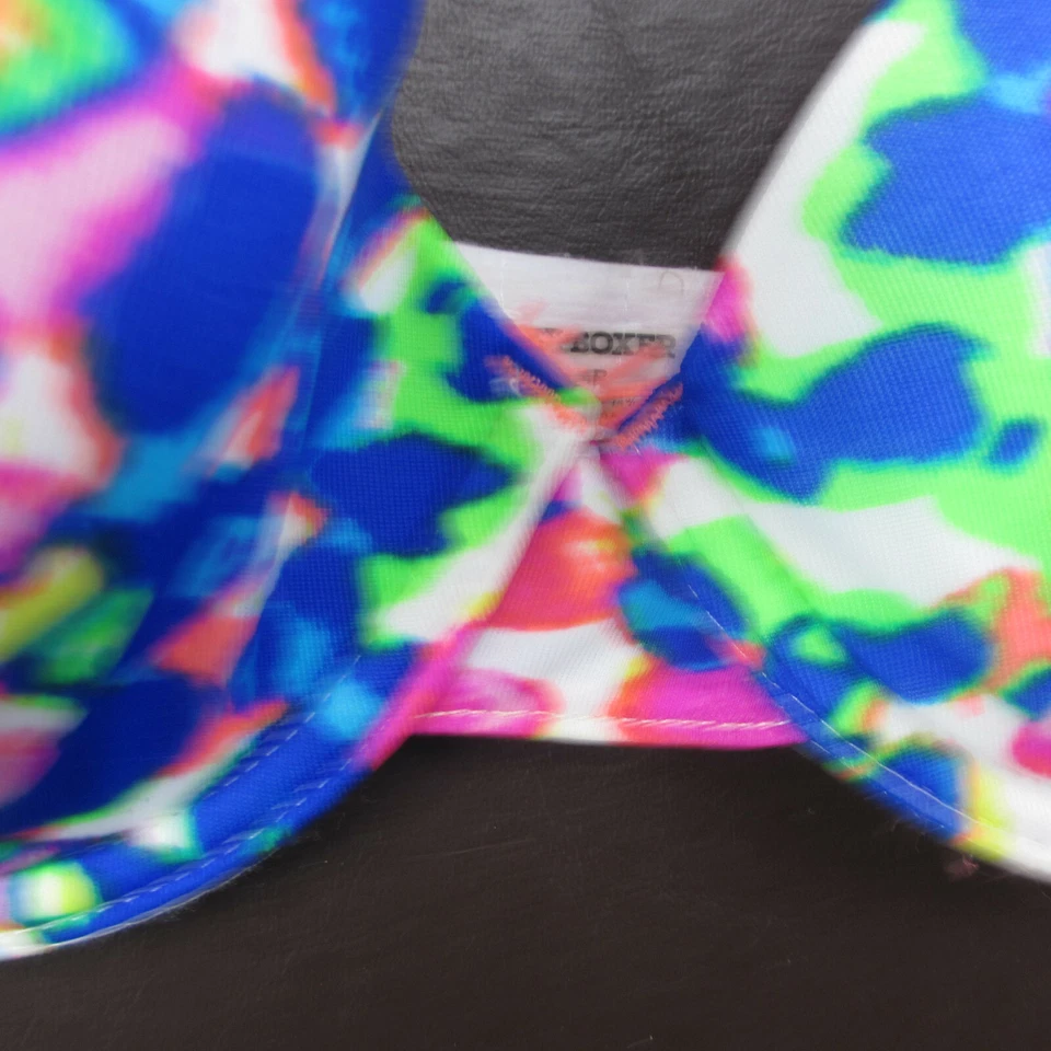 Joe Boxer Bra 34B Blue Floral Padded Push-Up Underwire Adjustable Clasp Foto 3 de 4