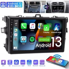 Android 13 Carplay Car Stereo Radio For Toyota Corolla 2009-2013 GPS Navi 4 64GB