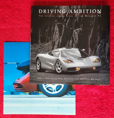 *SIGNED BY GORDON MURRAY DRIVING AMBITION MCLAREN F1 OFFICIAL 1999 FIRST EDITION
