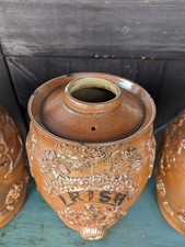 Brampton stoneware spirit barrel, IRISH, early C19th inc brass tap. Magnificent