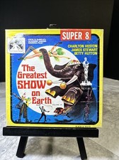THE GREATEST SHOW ON EARTH Super 8 B W Film Elephants Circus CASTLE FILMS Box