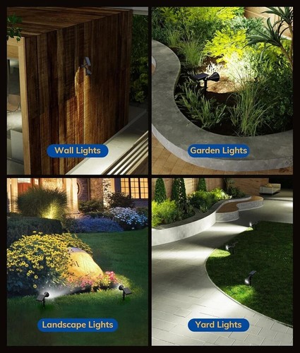 Solar Powered Spot Lights for Yard/Driveway 6 Pack 21 LED,Waterproof,Auto On/Off - Picture 7 of 8