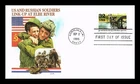 WW2 US & RUSSIAN SOLDIERS LINK AT  ELBE 1995 50TH ANNIV FLEETWOOD CACHET FDC