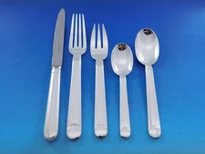 Normandie by Puiforcat Silverplate Flatware Set Service 63 pcs Dinner Unused